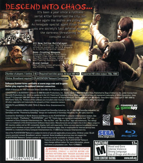 Condemned 2: Bloodshot - PlayStation 3