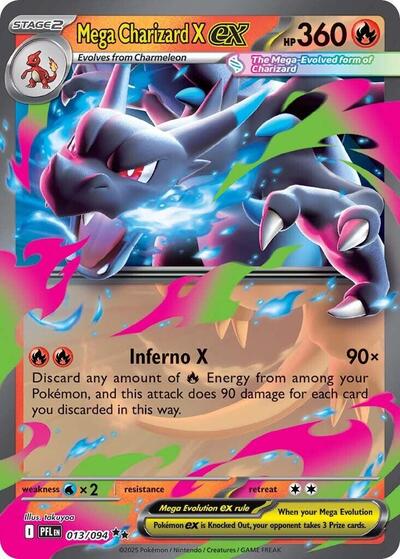 Mega Charizard X ex - 013/094 (013/094) [ME02: Phantasmal Flames]