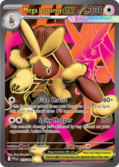 Mega Lopunny ex - 115/094 (115/094) [ME02: Phantasmal Flames]