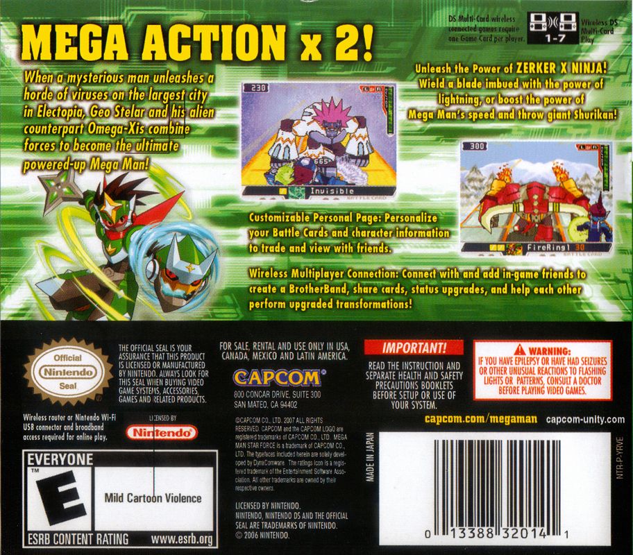 Mega Man Star Force 2: Zerker X Ninja - Nintendo DS
