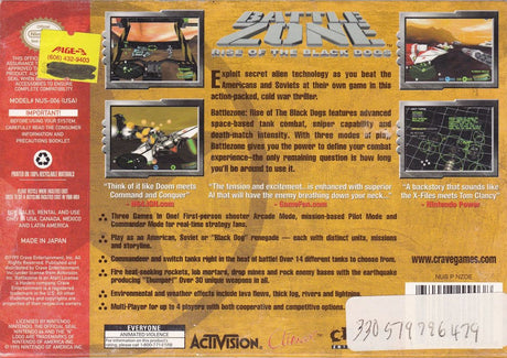 Battlezone: Rise of the Black Dogs - Nintendo 64