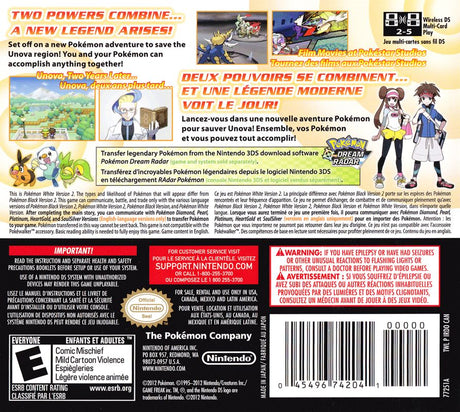 Pokemon White Version 2 - Nintendo DS