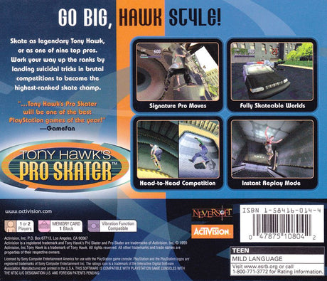 Tony Hawk's Pro Skater - PlayStation
