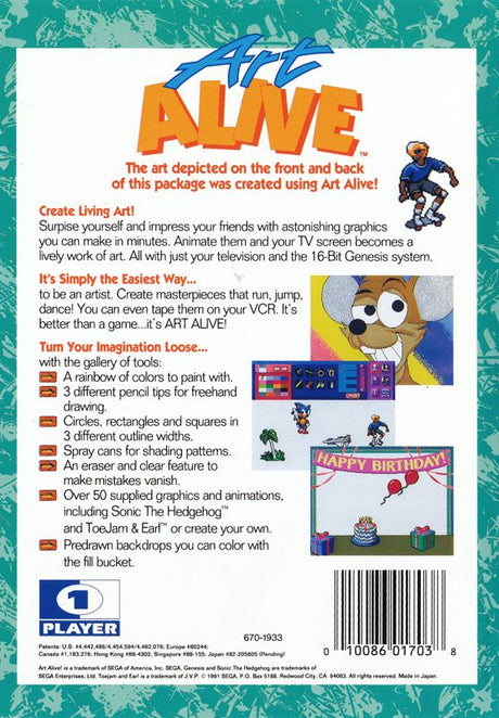 Art Alive - SEGA Genesis