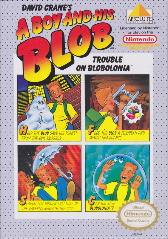 A Boy and His Blob: Trouble on Blobolonia, David Crane's - NES