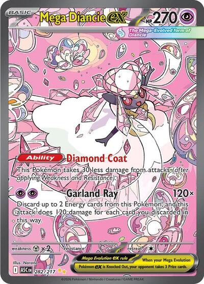 Mega Diancie ex 282 217 (asc-282/217)