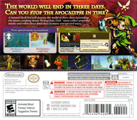 Legend of Zelda: Majora's Mask 3D - Nintendo 3DS