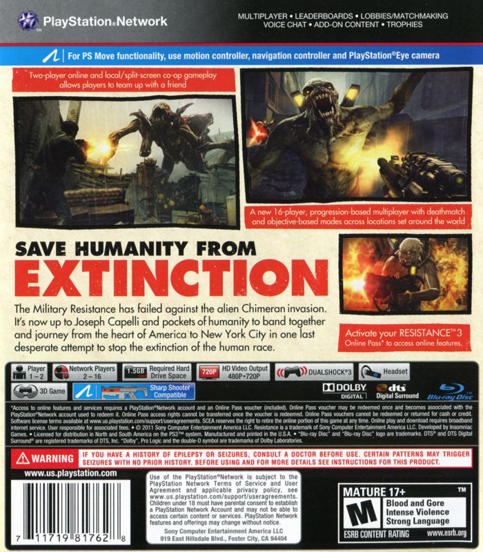 Resistance 3 - PlayStation 3