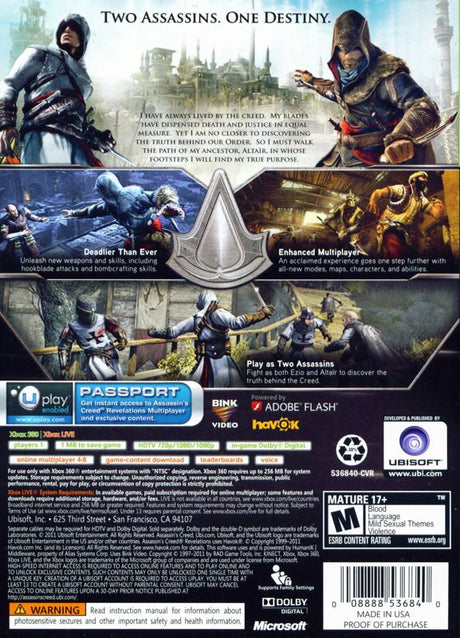 Assassin's Creed: Revelations - Xbox 360