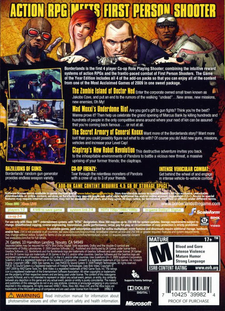 Borderlands: Game of the Year Edition - Xbox 360