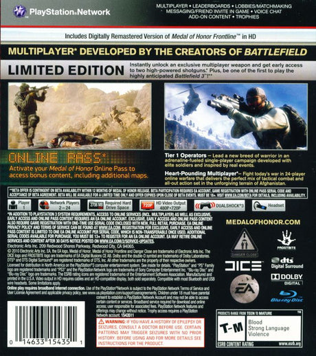 Medal of Honor - Limited Edition - PlayStation 3