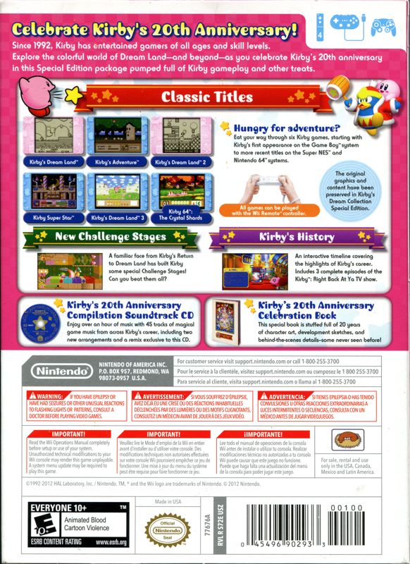 Kirby's Dream Collection: Special Edition - Wii