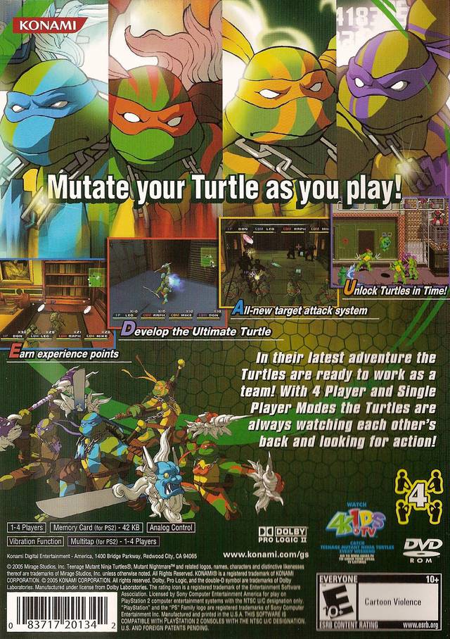 Teenage Mutant Ninja Turtles 3: Mutant Nightmare - Xbox