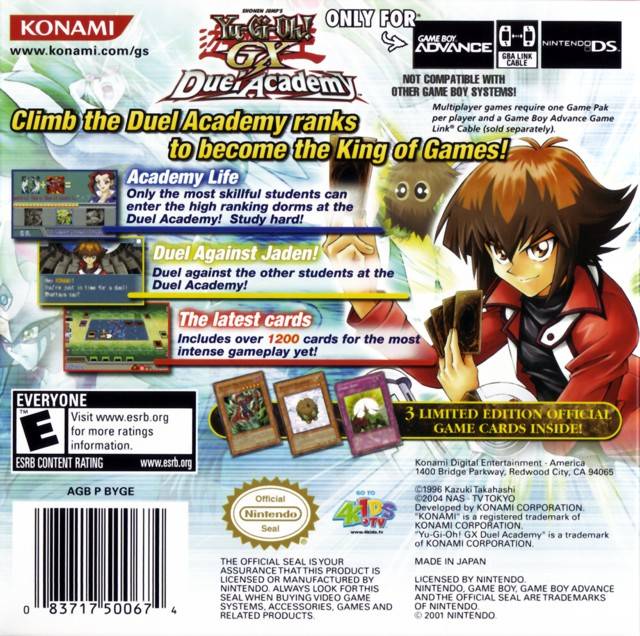 Yu-Gi-Oh! GX: Duel Academy - Game Boy Advance