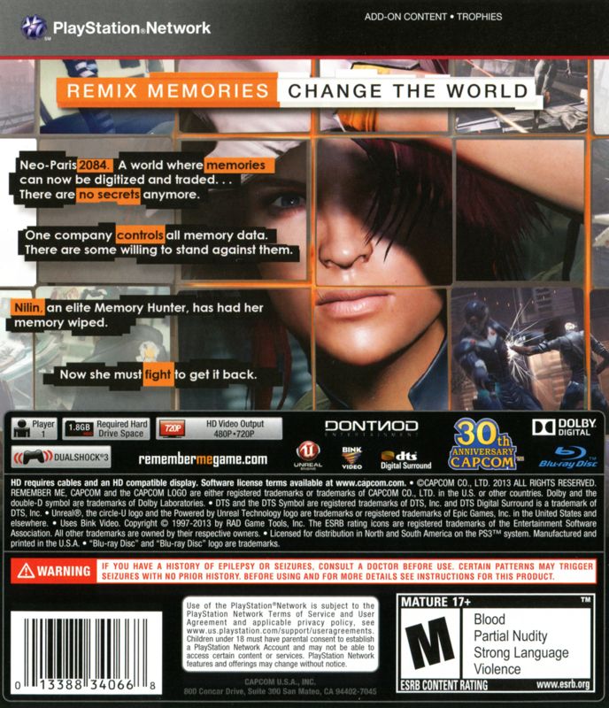Remember Me - PlayStation 3