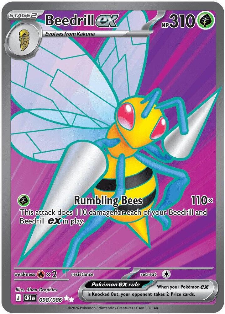 Beedrill ex - 098/086 (098/086) [ME04: Chaos Rising]