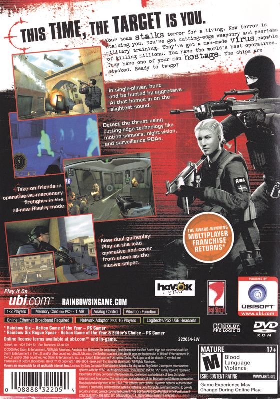 Tom Clancy's Rainbow Six: Lockdown - PlayStation 2
