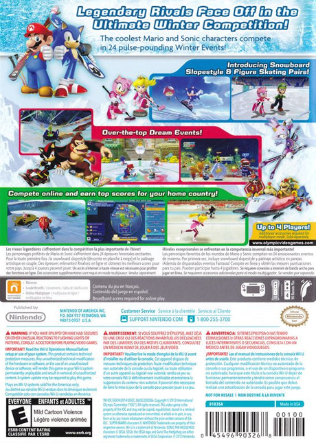 Mario & Sonic at the Olympic Winter Games: Sochi 2014 - Wii U