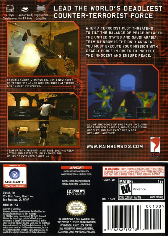 Tom Clancy's Rainbow Six 3 - GameCube