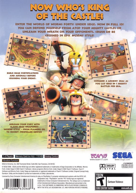 Worms Forts: Under Siege - PlayStation 2