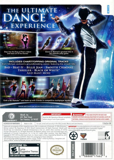 Michael Jackson: The Experience - Wii