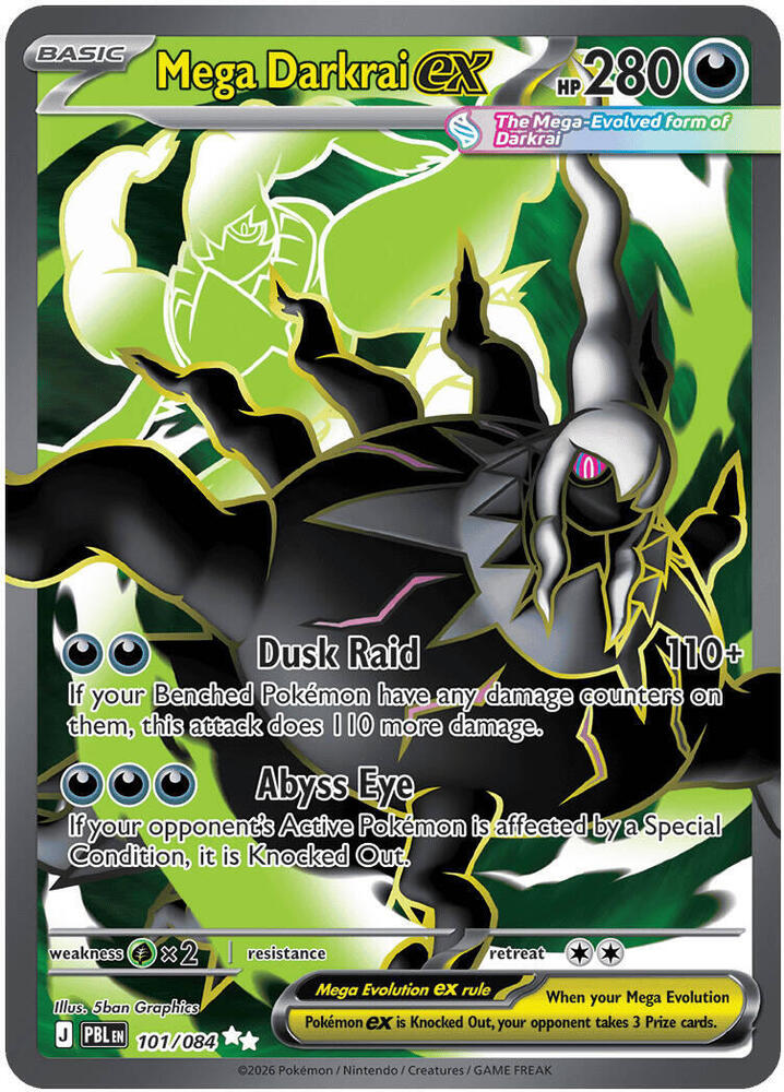 Mega Darkrai ex - 101/084 (101/084) [ME05: Pitch Black]