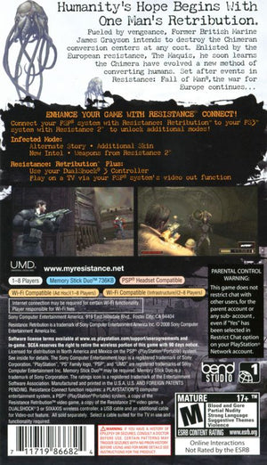 Resistance: Retribution - PSP