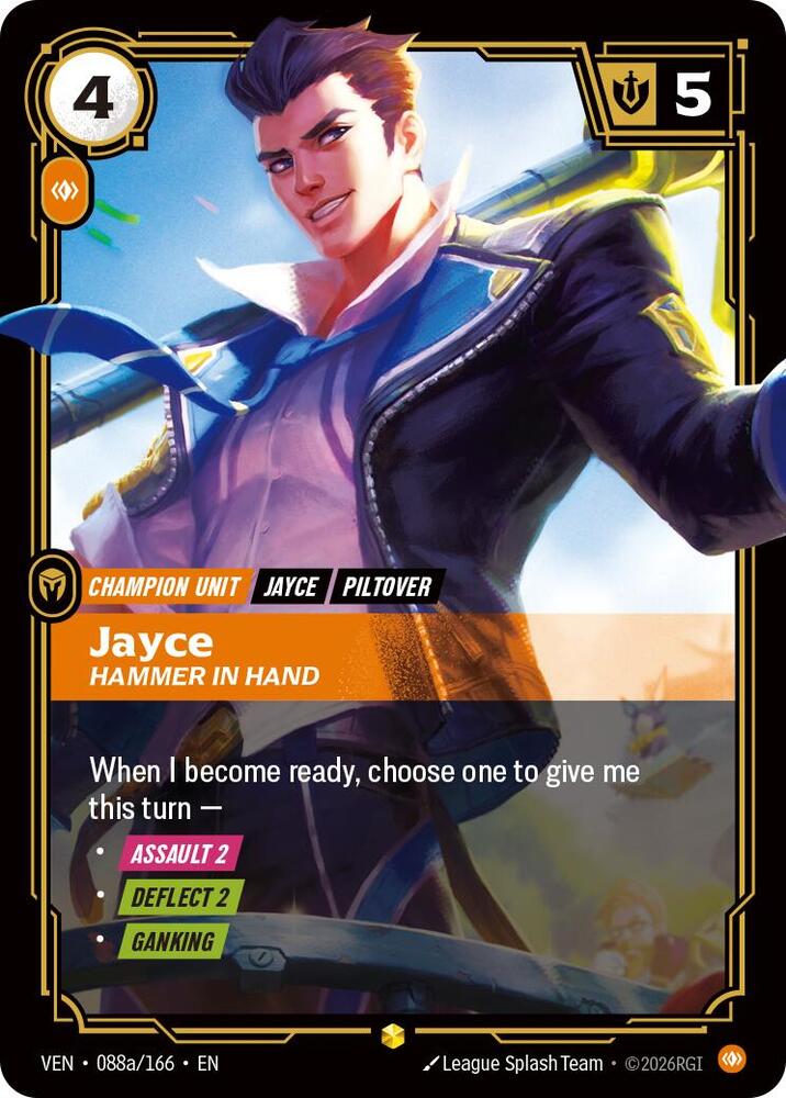Jayce - Hammer in Hand (Alternate Art) (088a/166) [Vendetta]