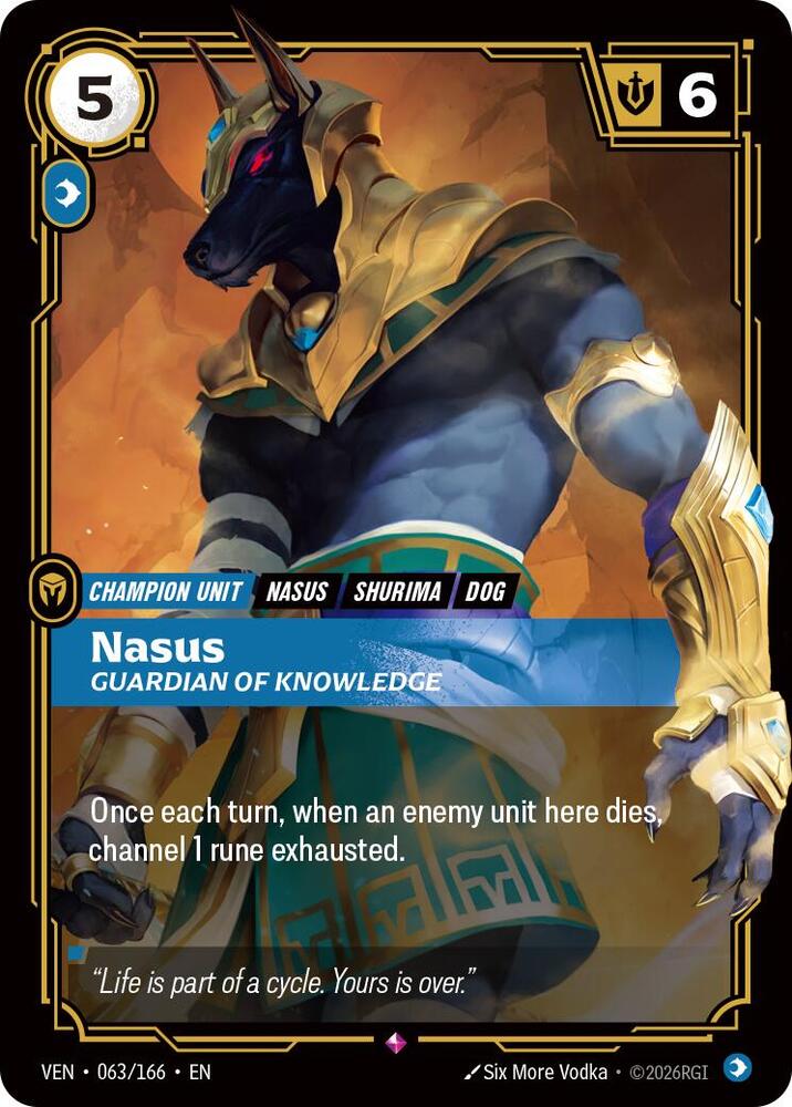 Nasus - Guardian of Knowledge (063/166) [Vendetta]