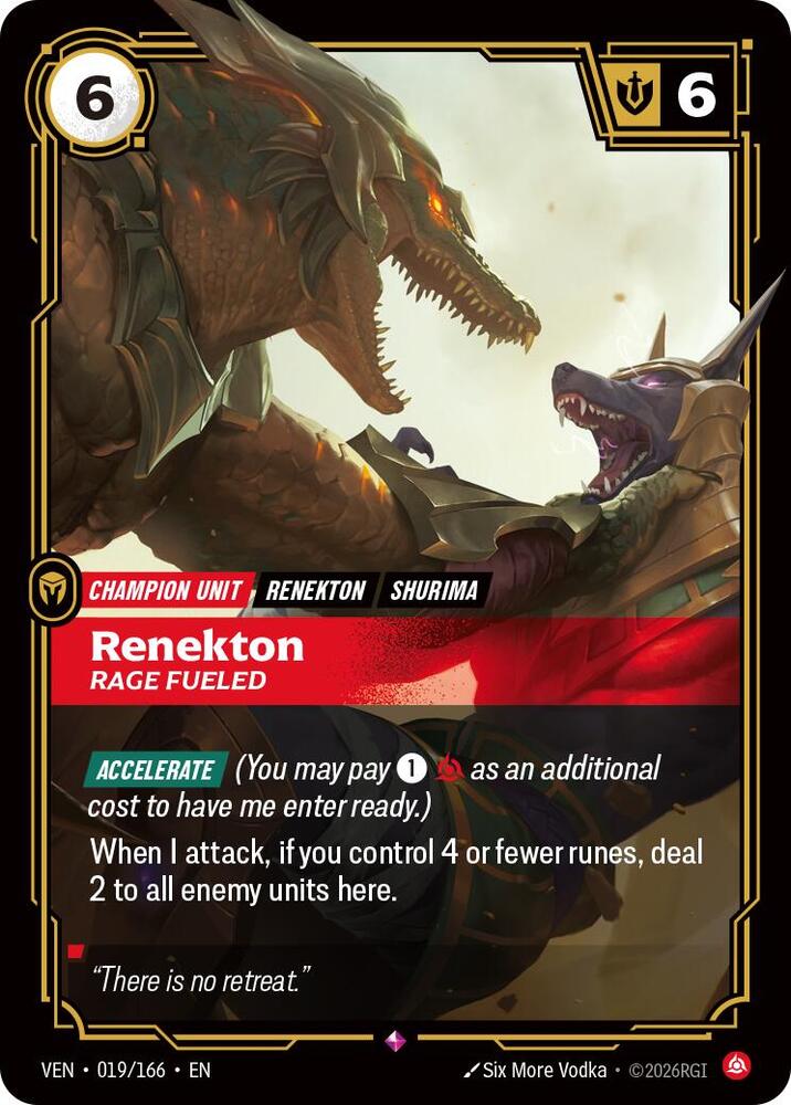 Renekton - Rage Fueled (019/166) [Vendetta]
