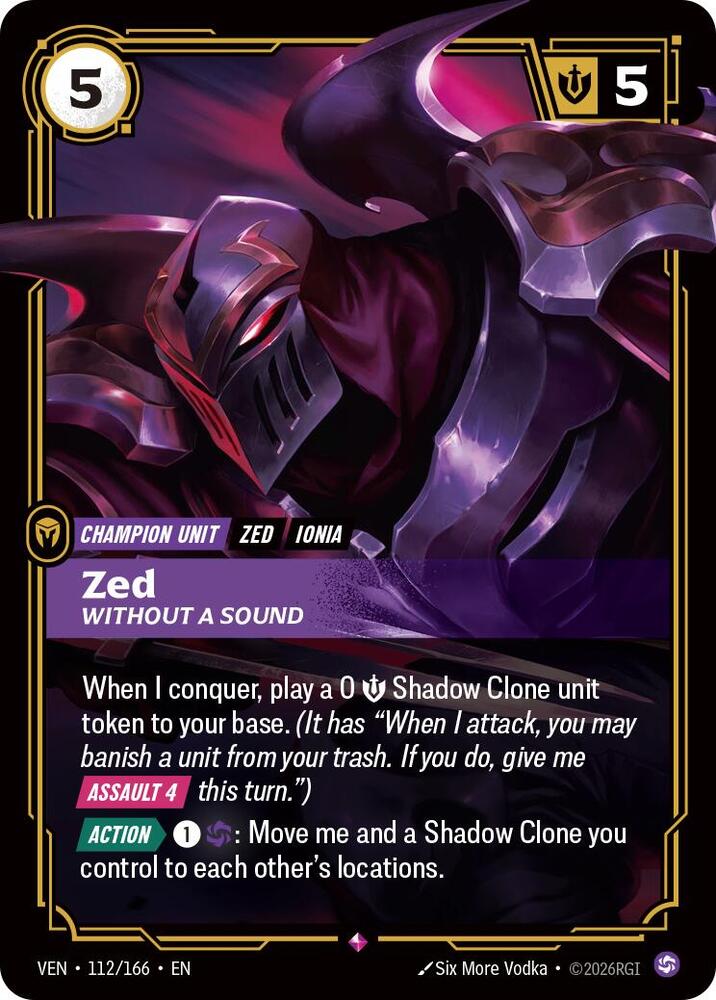 Zed - Without a Sound (112/166) [Vendetta]