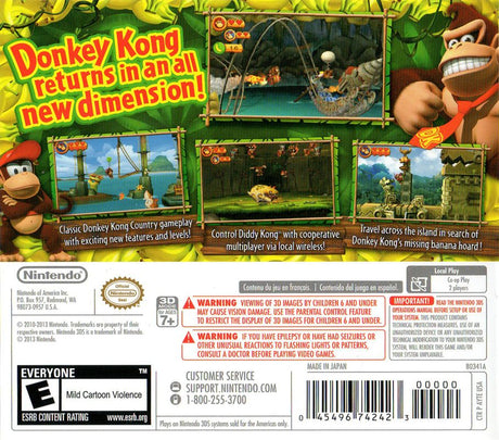 Donkey Kong Country Returns 3D - Nintendo 3DS