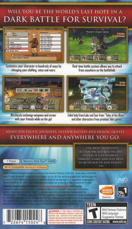 Tales of the World: Radiant Mythology - PSP