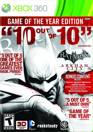 Batman: Arkham City - Game of the Year Edition - Xbox 360