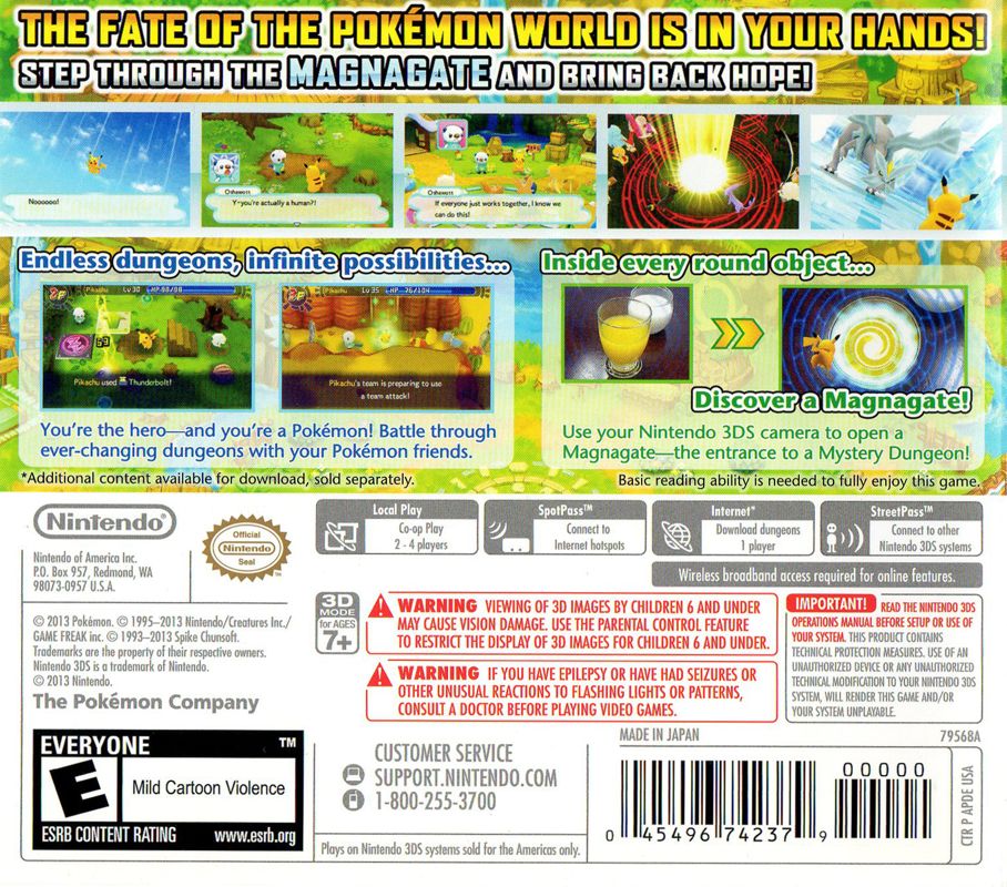 Pokemon Mystery Dungeon: Gates to Infinity - Nintendo 3DS
