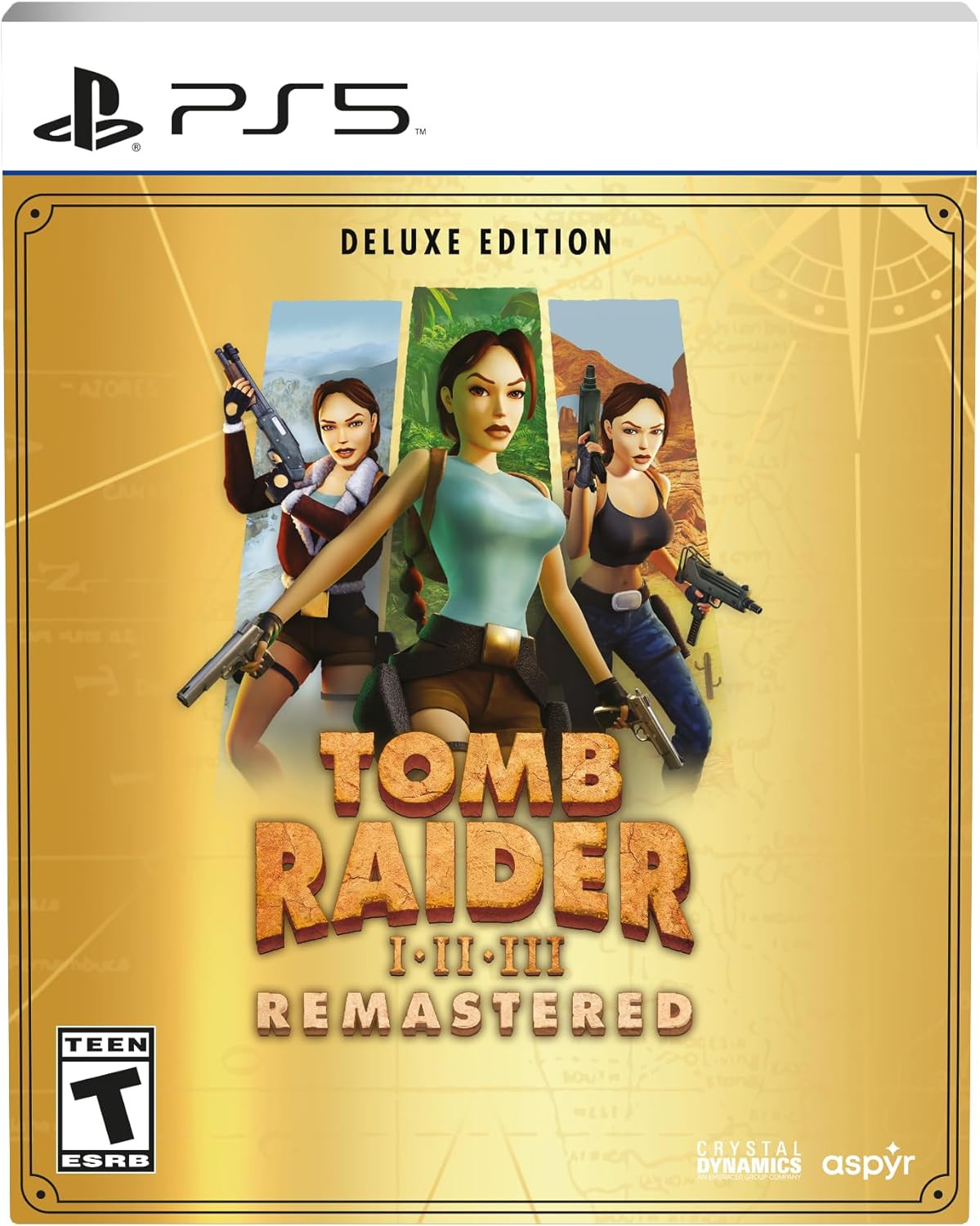 Tomb Raider I-III Remastered Starring Lara Croft: Deluxe Edition - PlayStation 5