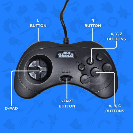 Wired Controller for Sega Saturn