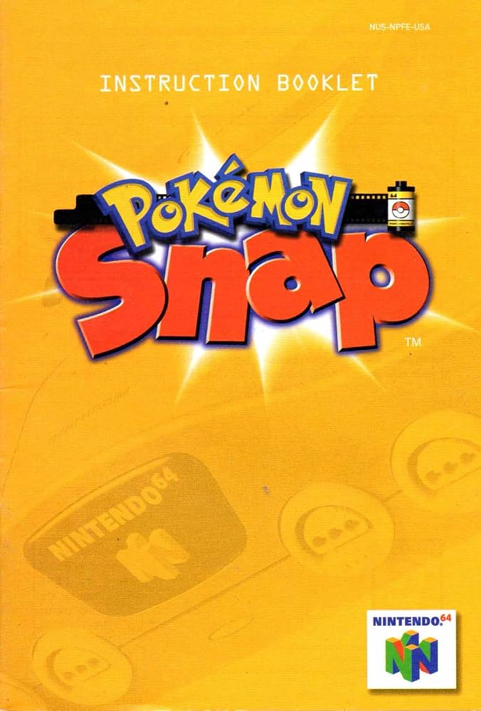Pokemon Snap - N64 Manual