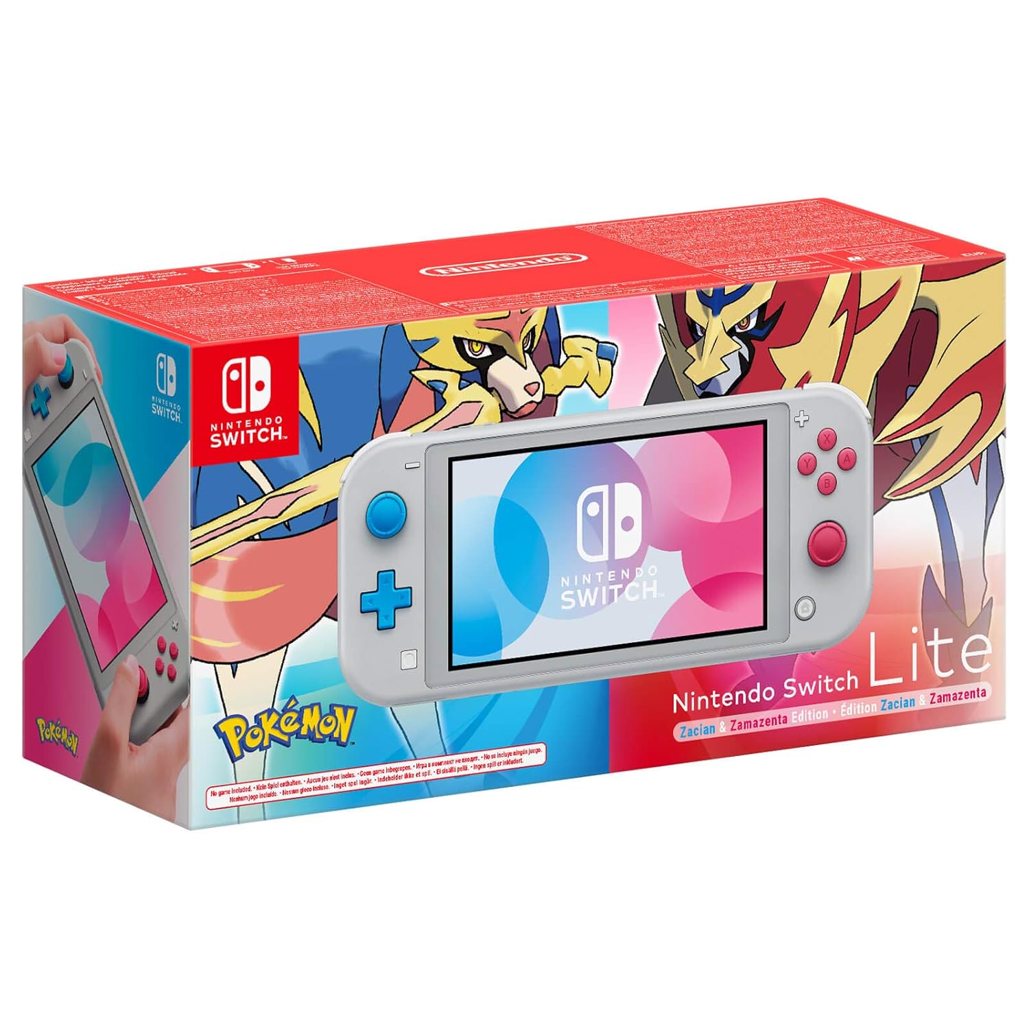 Nintendo Switch Lite Console - Pokemon Zacian and Zamazenta Edition