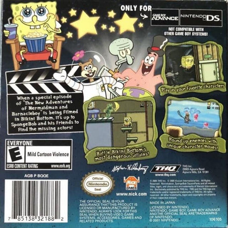 SpongeBob SquarePants: Lights, Camera, Pants! - Game Boy Advance