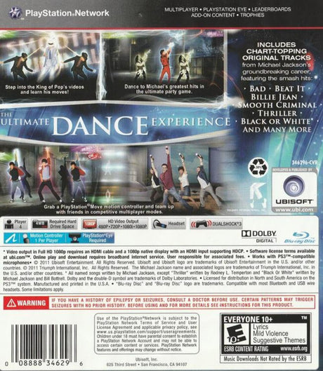 Michael Jackson: The Experience - PlayStation 3