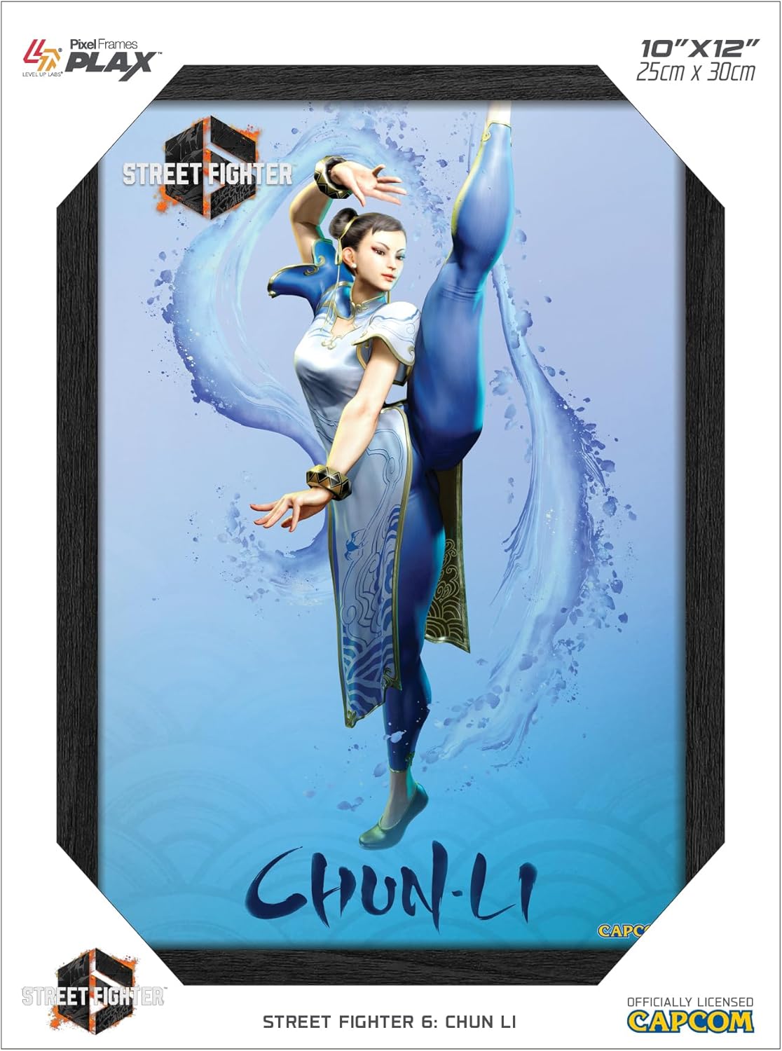 Street Fighter 6: Chun-Li - 10" x 12" 3D Lenticular Motion Art