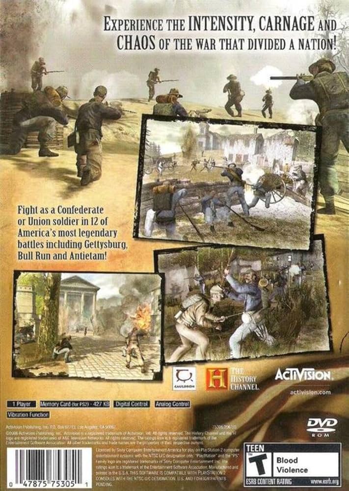 The History Channel: Civil War – A Nation Divided - PlayStation 2