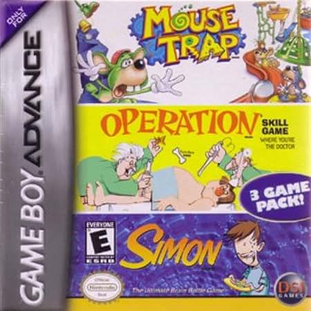 Mouse Trap / Operation / Simon - Game Boy Advance