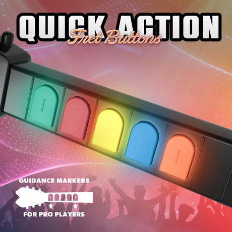 Hyper Strummer Wii Wireless Guitar Controller for Guitar Hero and Rock Band