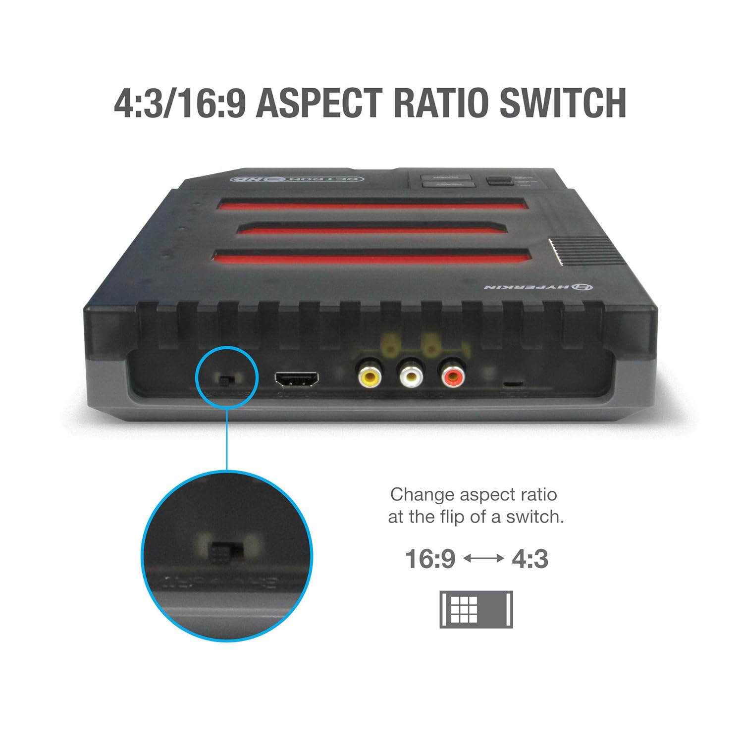 RetroN 3 Retro Gaming Console for NES / SNES / Genesis - Smoke Black