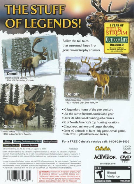 Cabela's Legendary Adventures - PlayStation 2