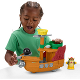 Fisher-Price Little People Toddler Toy My Mario Bowser’s Airship Playset with Bowser Figure