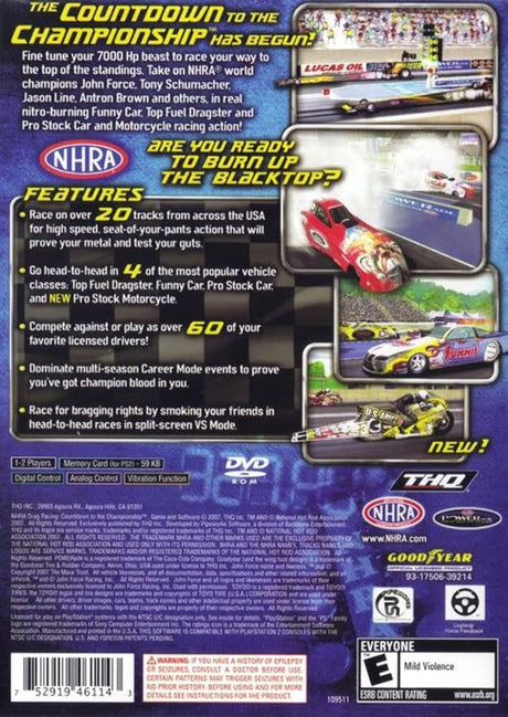 NHRA Drag Racing: Countdown to the Championship - PlayStation 2