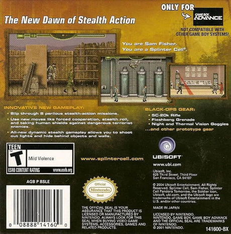 Tom Clancy's Splinter Cell: Pandora Tomorrow - Game Boy Advance